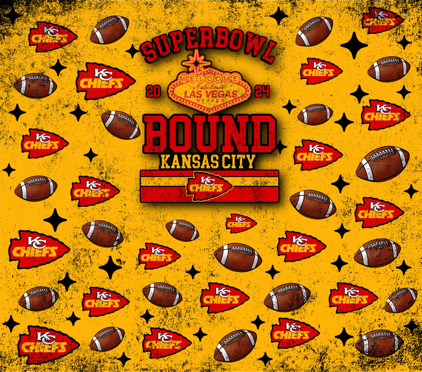 Chiefs super bowl bound tumbler