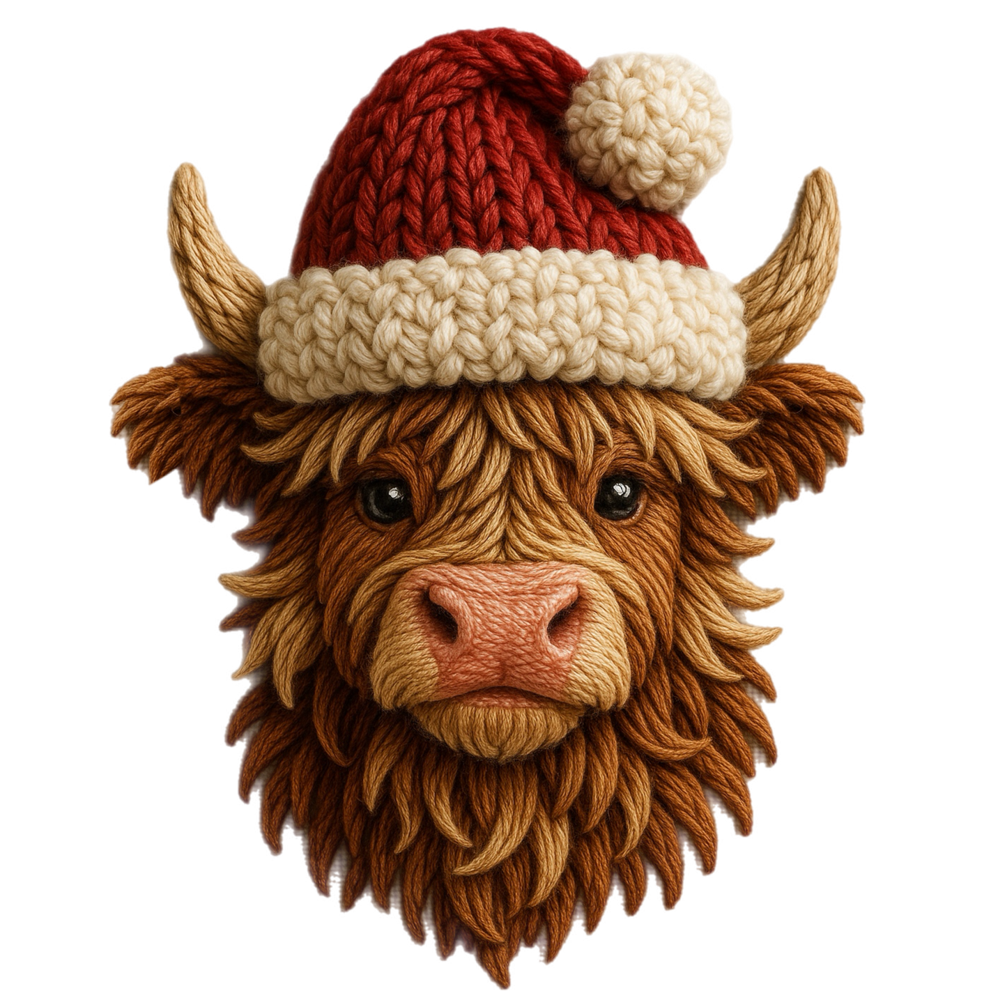 Cow Santa Yarn