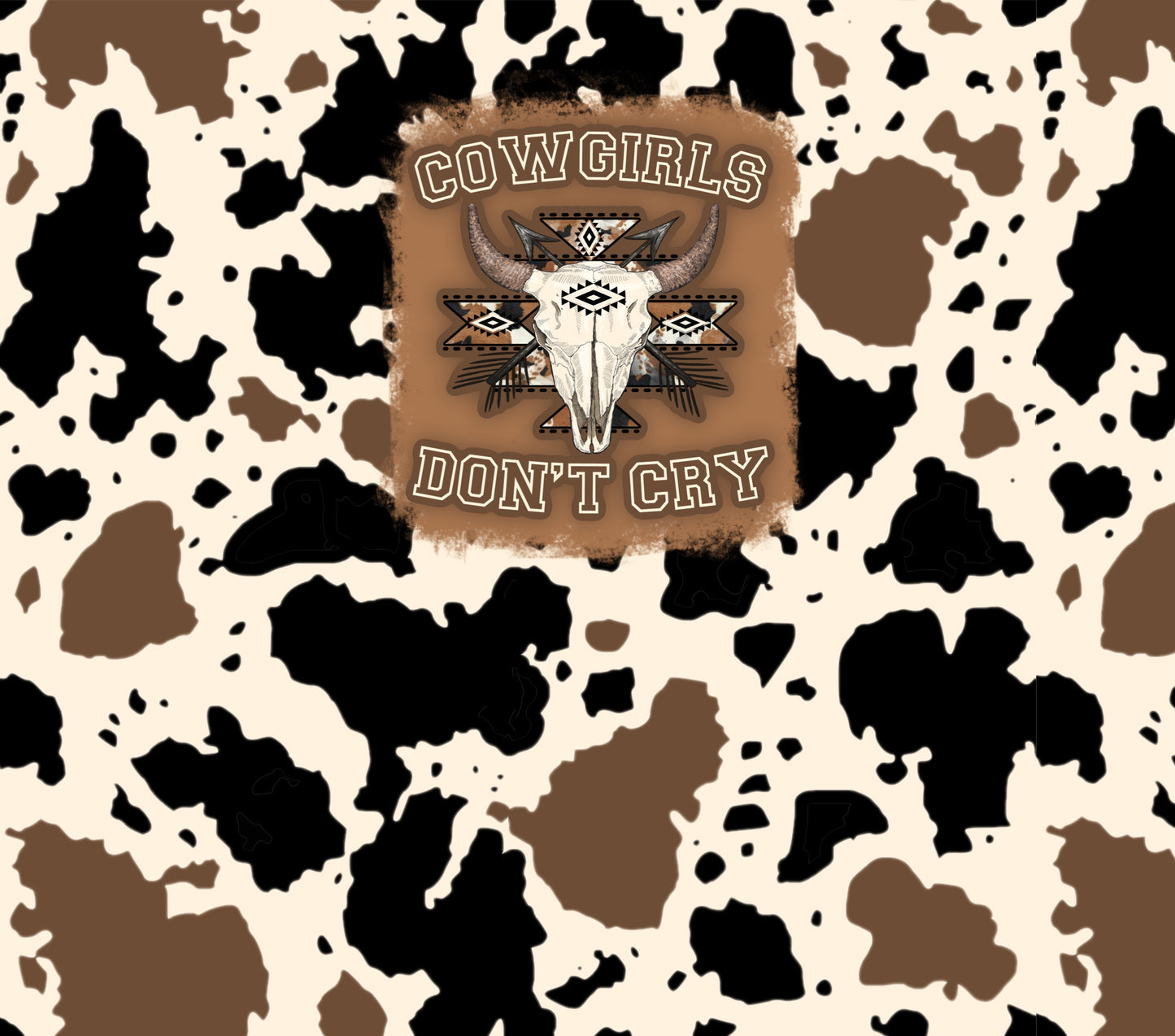 Cowgirls don't cry tumbler