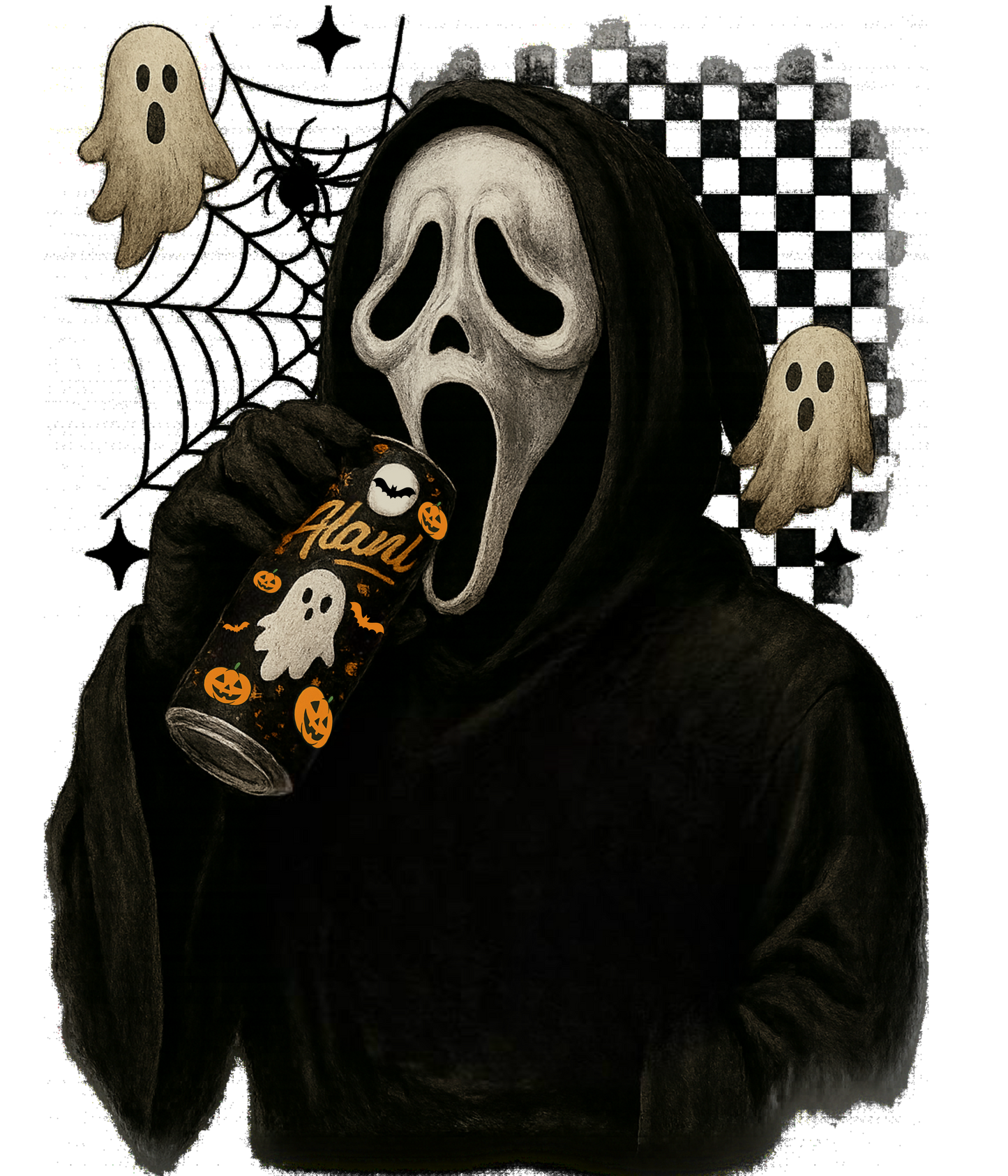 Ghostface w/ spider webs