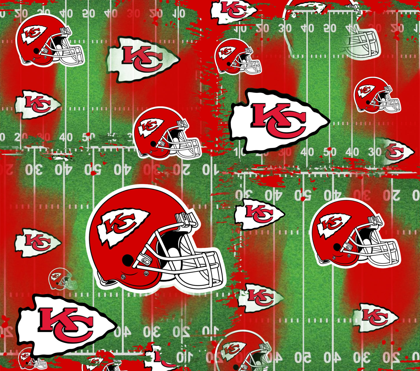 KC Chiefs football tumbler