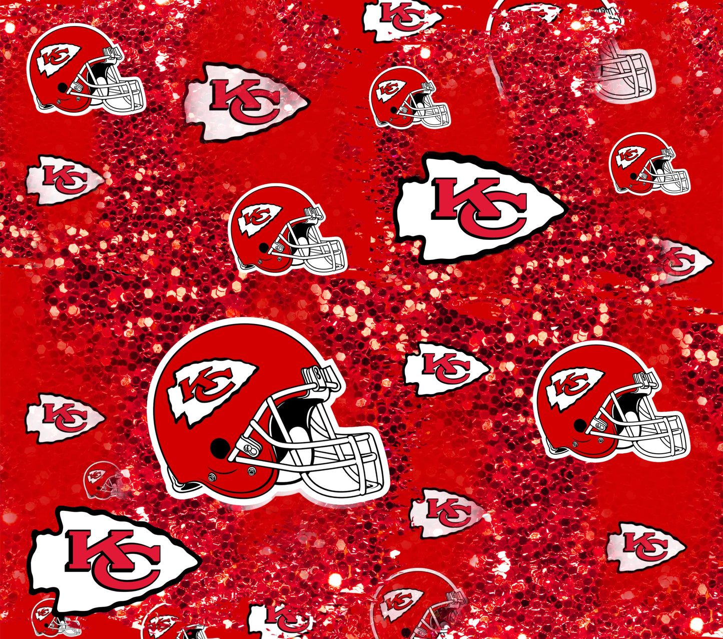 KC chiefs glitter tumbler