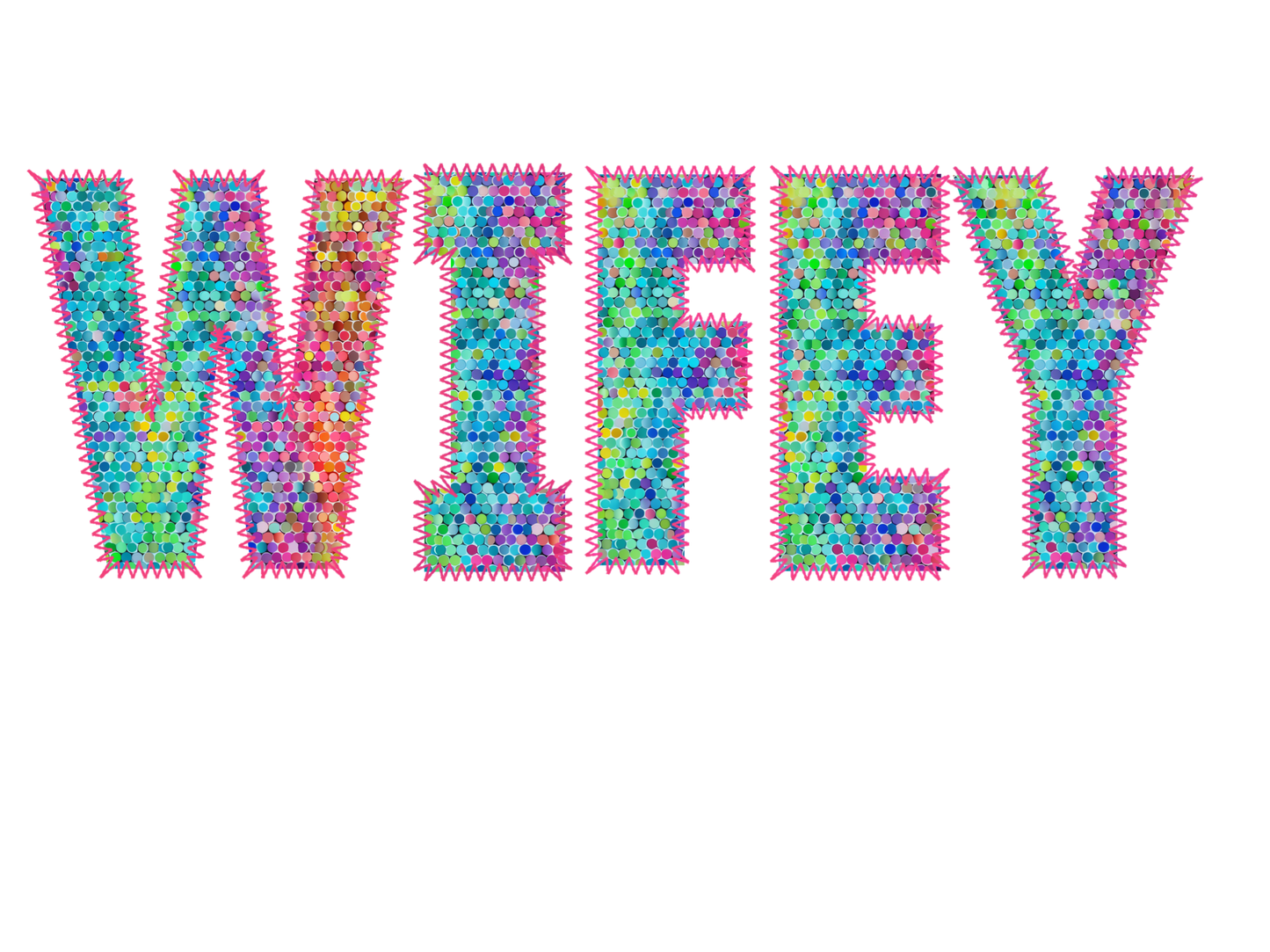 Wifey Faux Feather