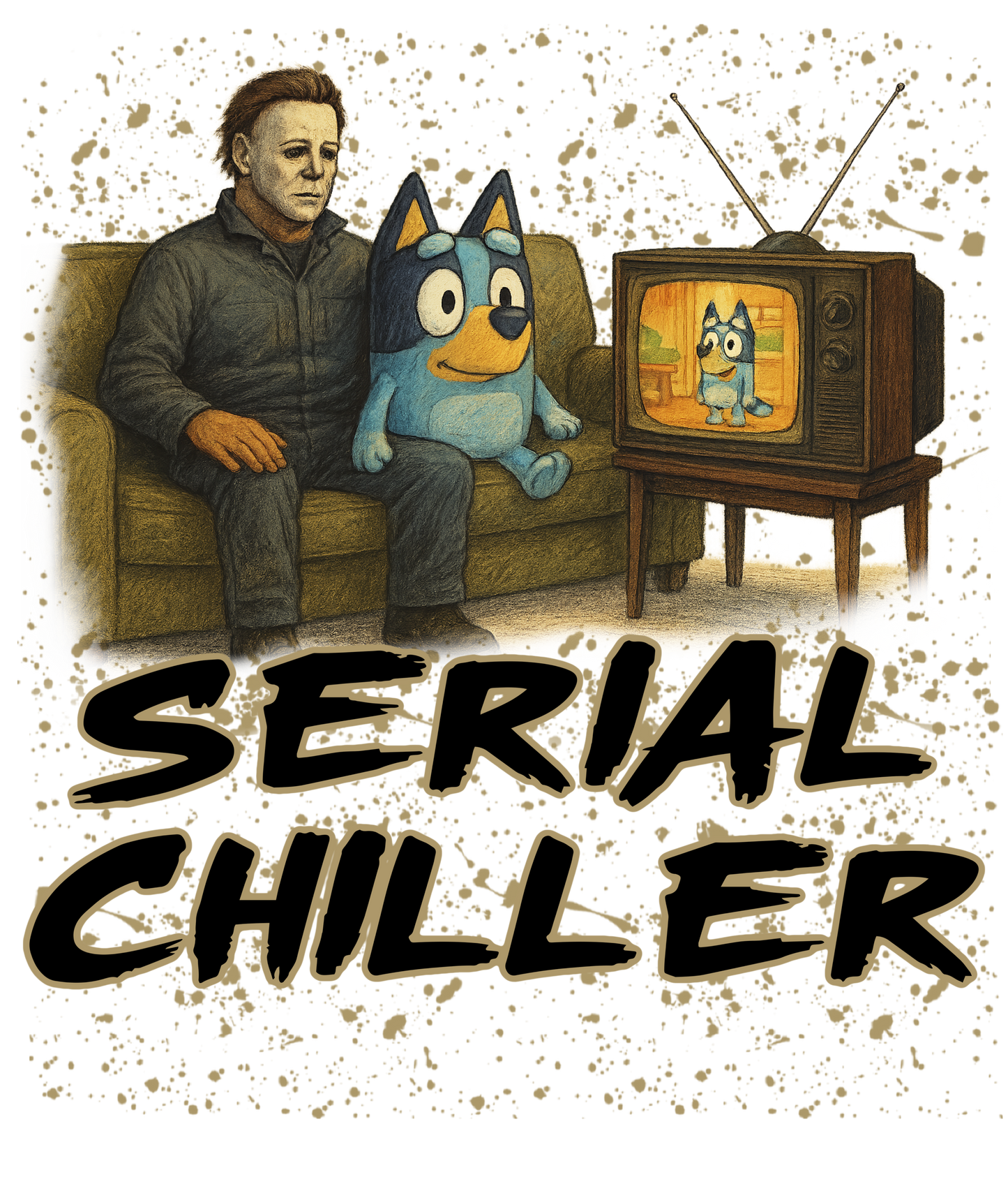Michael Myers and Bluey