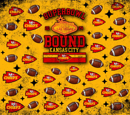 Chiefs super bowl bound tumbler
