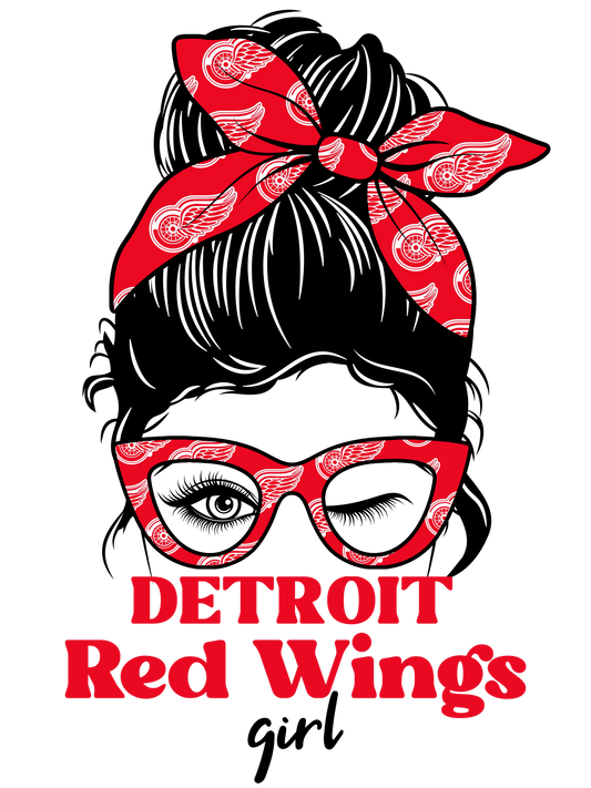 Detroit Red Wings Girl Print