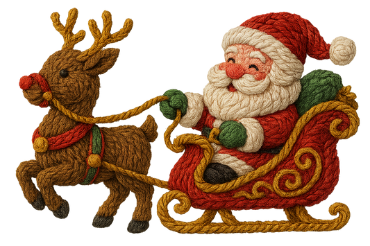 Yarn Santa Sleigh